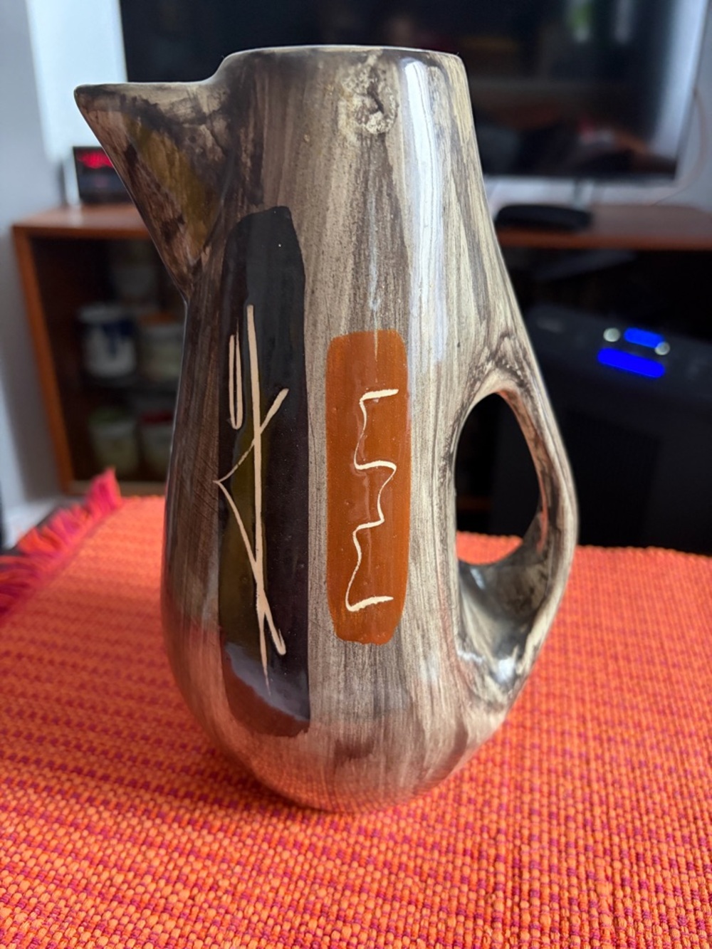 Artisan Ceramic Pitcher - Laurentian Pottery 70s vintage 🧨